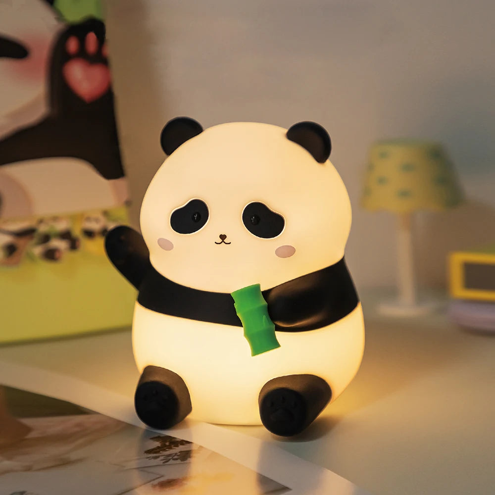 Veilleuse bébé panda bambou