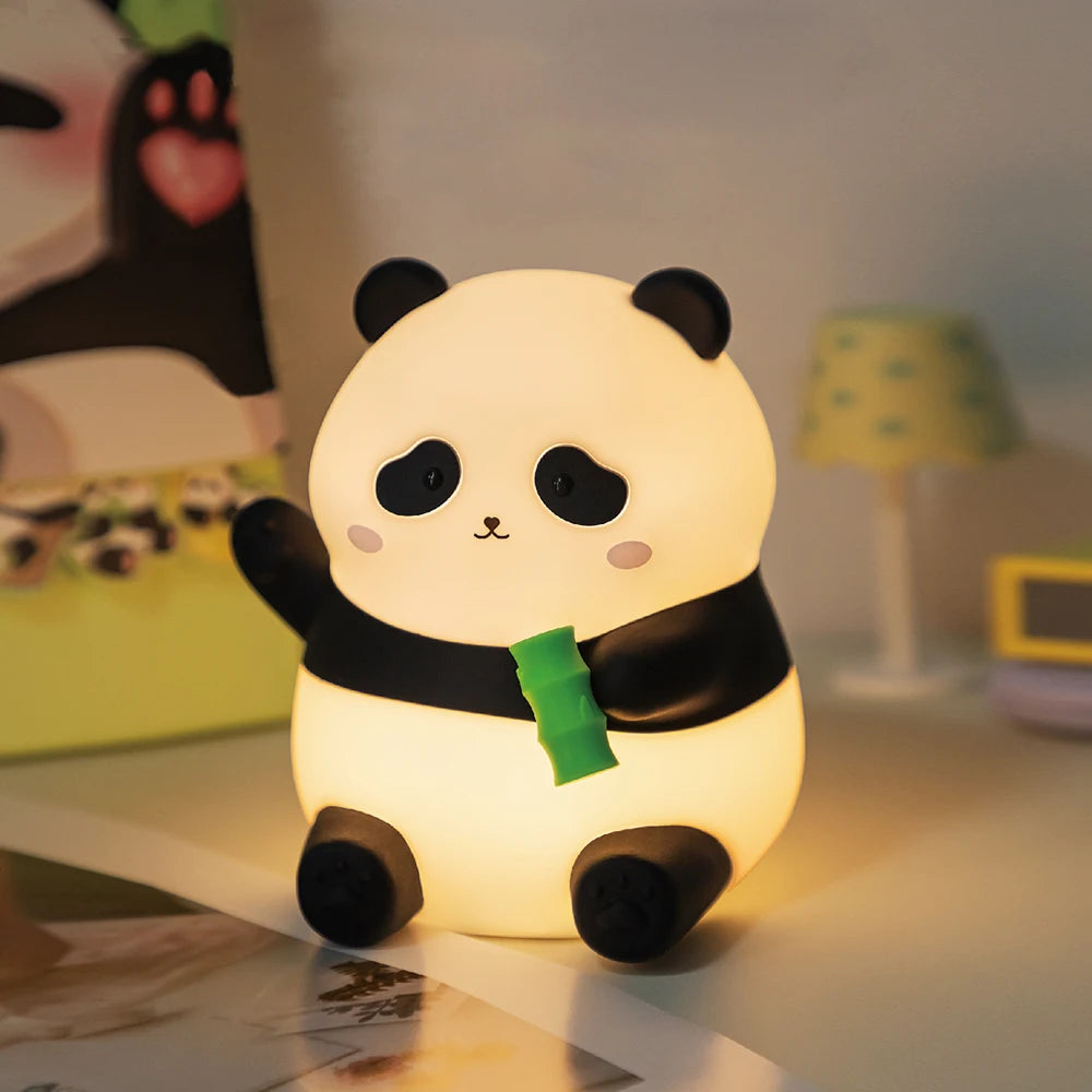 Veilleuse bébé panda bambou 