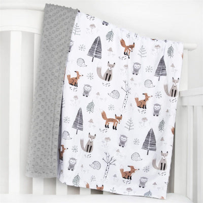 Couverture bébé emmailloté animal